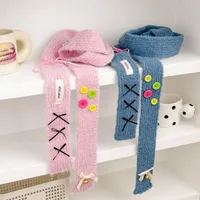 Women's IG Style Solid Color Wool Blend Scarf main image 3