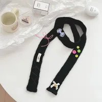 Women's IG Style Solid Color Wool Blend Scarf sku image 2