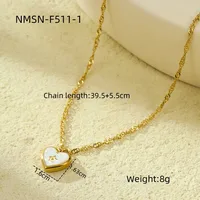 Classic Style Heart Shape 304 Stainless Steel Women's Pendant Necklace sku image 6