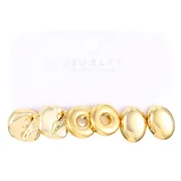 1 Set Elegant Lady Simple Style Geometric Quadrilateral Plating CCB Earrings main image 5
