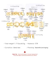1 Set Elegant Lady Simple Style Geometric Quadrilateral Plating CCB Earrings main image 2