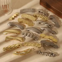 Women's Cute Basic Solid Color Alloy Hair Clip main image 1