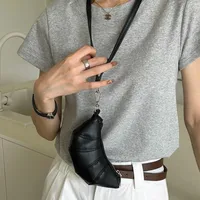Women's Pu Leather Solid Color Simple Style Dumpling Shape Zipper Coin Purse sku image 2