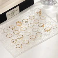 Elegant Simple Style Streetwear Geometric Alloy Plating Women's Rings main image 4