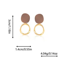 1 Pair Lady Geometric Plating Alloy Drop Earrings main image 2