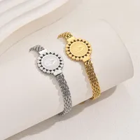 Hip-Hop Retro Punk Round 201 Stainless Steel Bracelets In Bulk main image 1