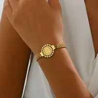 Hip-Hop Retro Punk Round 201 Stainless Steel Bracelets In Bulk main image 5