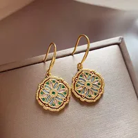 1 Pair Roman Style Artistic British Style Irregular Alloy Drop Earrings main image 3