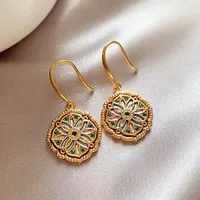 1 Pair Roman Style Artistic British Style Irregular Alloy Drop Earrings main image 4