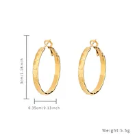 1 Pair Elegant Circle Heart Shape Plating 304 Stainless Steel 18K Gold Plated Earrings sku image 2