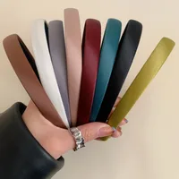 Women's Retro French Style Solid Color Satin Hair Band main image 1