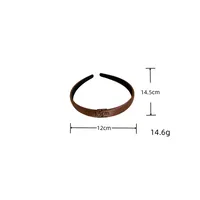 Women's Retro French Style Solid Color Satin Hair Band main image 2