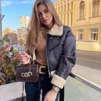Women's Streetwear Color Block Zipper Casual Jacket main image 1