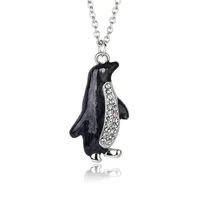 Cartoon Style Cute Romantic Penguin Alloy Wholesale Pendant Necklace main image 9