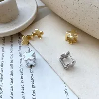 1 Pair 925 Sterling Silver Solid Color Earrings main image 5