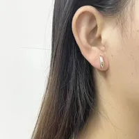 1 Pair 925 Sterling Silver Moon Ear Studs main image 2
