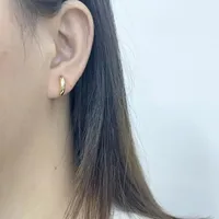 1 Pair 925 Sterling Silver Moon Ear Studs main image 5
