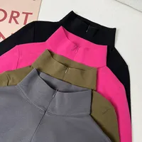 Women's T-shirt Long Sleeve T-Shirts Streetwear Solid Color main image 5
