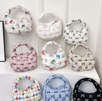 Women's Nylon Printing Bow Knot Classic Style Cloud Shape Zipper Cloud Shape Bag Handbag main image 1