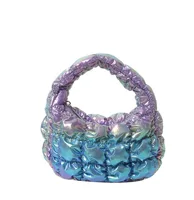 Women's Nylon Solid Color Classic Style Cloud Shape Zipper Handbag main image 2