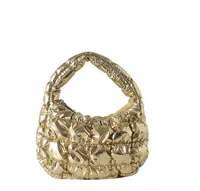Women's Nylon Solid Color Classic Style Cloud Shape Zipper Handbag sku image 9