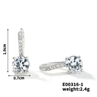 1 Pair Elegant Heart Shape Bow Knot Plating Inlay Copper Zircon K Gold Plated Drop Earrings Earrings Ear Studs sku image 5