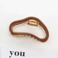 Women's Simple Style Classic Style Solid Color Alloy Hair Claws sku image 4
