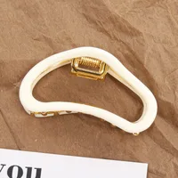 Women's Simple Style Classic Style Solid Color Alloy Hair Claws sku image 2