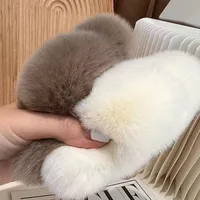 Women's Simple Style Classic Style Solid Color Rabbit Fur Hair Clip main image 5