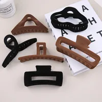 Women's Retro Solid Color Plastic Hair Claws main image 3