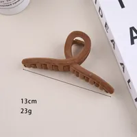 Women's Retro Solid Color Plastic Hair Claws sku image 2