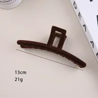 Women's Retro Solid Color Plastic Hair Claws sku image 7