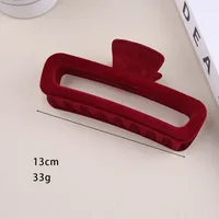 Women's Retro Solid Color Plastic Hair Claws sku image 15