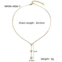 Classic Style Heart Shape 304 Stainless Steel Women's Pendant Necklace sku image 10