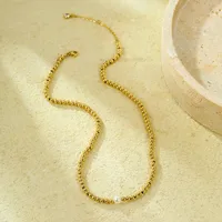 Wholesale Jewelry Lady Ball 304 Stainless Steel Plating Necklace main image 4