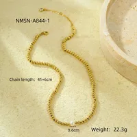 Wholesale Jewelry Lady Ball 304 Stainless Steel Plating Necklace sku image 1