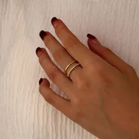925 Sterling Silver Circle Rings main image 3