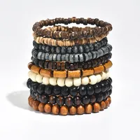 Casual Vacation Streetwear Solid Color Wooden Beads Wholesale Bracelets main image 1