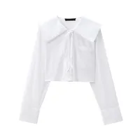 Women's Blouse Long Sleeve Blouses Casual Simple Style Solid Color main image 2