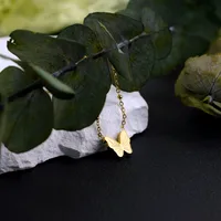 Wholesale Jewelry Commute Korean Style Butterfly 304 Stainless Steel 18K Gold Plated Pendant Necklace main image 7