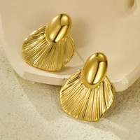 1 Pair Retro Geometric Plating 304 Stainless Steel Ear Studs main image 3