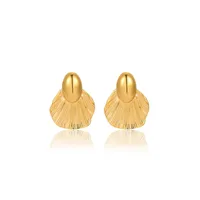 1 Pair Retro Geometric Plating 304 Stainless Steel Ear Studs main image 5