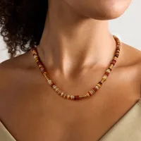 Simple Style Classic Style Geometric 304 Stainless Steel Artificial Crystal Wholesale Necklace main image 3