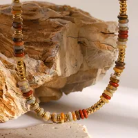 Simple Style Classic Style Geometric 304 Stainless Steel Artificial Crystal Wholesale Necklace main image 5