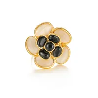 Wholesale Jewelry Elegant Lady Streetwear Flower 304 Stainless Steel 18K Gold Plated Open Rings main image 4