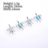 Copper 18K Gold Plated Polishing Plating Inlay Tortoise Opal Zircon Charms Bracelets main image 2