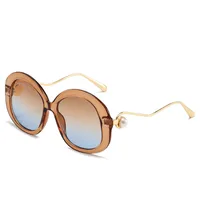 Vacation Classic Style Streetwear Geometric Pc Round Frame Full Frame Glasses main image 1
