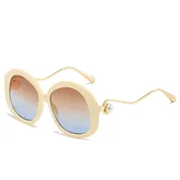 Vacation Classic Style Streetwear Geometric Pc Round Frame Full Frame Glasses main image 2