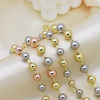 Copper 18K Gold Plated Beaded Plating Round Bracelets main image 5