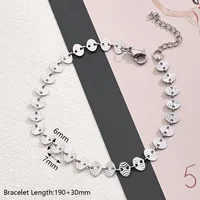Wholesale Jewelry Casual Modern Style Simple Style Leaves Oval Heart Shape 304 Stainless Steel Handmade Polishing Jewelry Set main image 4